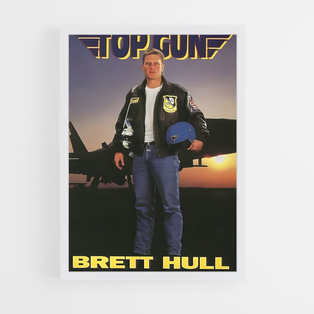 Poster Brett hull – affiche Hockey sur glace (vue 3)